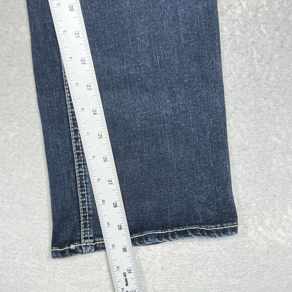 Silver Jeans Co. Women's Size W25/L31 Suki Slim Boot Cut Dark Wash Denim Jeans - Picture 7 of 13